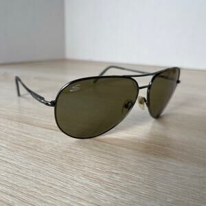 Serengeti Medium Aviator GG 6785 Sunglasses Dark Gray Metal 140 Italy